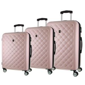 3-Piece Sets Pierre Cardin Hard Shell 3-Piece Luggage Set Travel Rosa | 0594-OXHBU