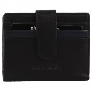 Bi-Fold Wallets Pierre Cardin Leather Bi-Fold Card Holder Wallet Masculino Pretas | 0378-UBTWQ