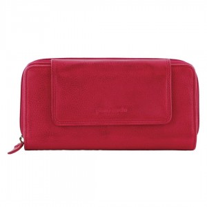 Bi-Fold Wallets Pierre Cardin Leather Bi-Fold Tab Wallet Feminino Rosa | 3578-IVPTJ