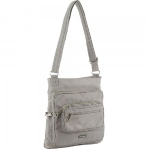 Bolsas Crossbody Pierre Cardin Anti-Theft Cross Body Bag Feminino Cinzentas Marrom | 2981-QMXLG