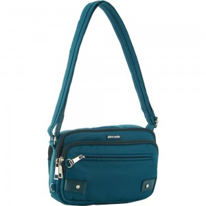 Bolsas Crossbody Pierre Cardin Anti-Theft Cross Body Bag Masculino Turquesa | 2659-MPVIT