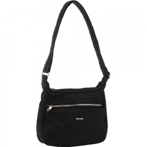 Bolsas Crossbody Pierre Cardin Anti-Theft Cross Body Bag Feminino Pretas | 2438-PRKDX