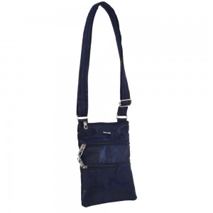 Bolsas Crossbody Pierre Cardin Anti-Theft Cross Body Bag Masculino Azul Marinho Camufladas | 1290-JEHOV