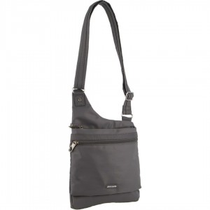Bolsas Crossbody Pierre Cardin Anti-Theft Cross Body Bag Masculino Cinzentas | 0245-ZVSMP