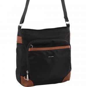 Bolsas Crossbody Pierre Cardin Anti-Theft Cross Body Bag Feminino Pretas | 9785-TYQZM