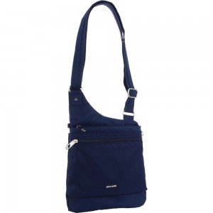 Bolsas Crossbody Pierre Cardin Anti-Theft Cross Body Bag Feminino Azul Marinho | 7345-WOKYZ