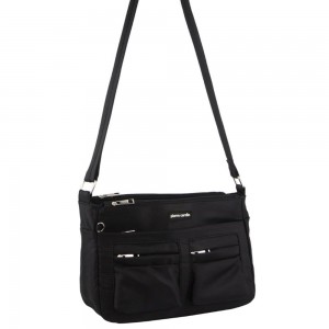 Bolsas Crossbody Pierre Cardin Anti-Theft Cross Body Bag Masculino Pretas | 6309-DWURS