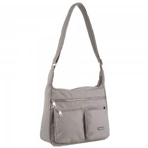 Bolsas Crossbody Pierre Cardin Anti-Theft Cross Body Bag Masculino Cinzentas Marrom | 4703-YQJEN