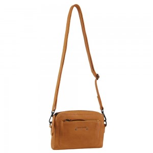 Bolsas Crossbody Pierre Cardin Couro Cross-Body Bag Feminino Amarelas | 3105-LOBZF