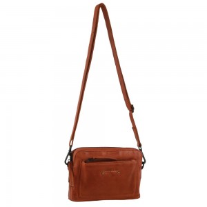 Bolsas Crossbody Pierre Cardin Couro Cross-Body Bag Feminino Marrom | 3957-WGIOP