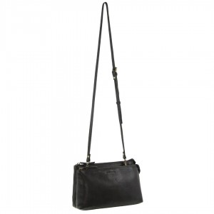 Bolsas Crossbody Pierre Cardin Leather Crossbody Bag Feminino Pretas | 1645-CWLQJ