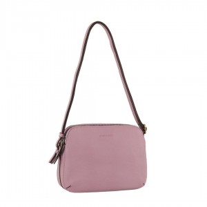 Bolsas Crossbody Pierre Cardin Leather Crossbody Bag Feminino Rosa | 8403-RUPJY