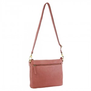 Bolsas Crossbody Pierre Cardin Leather Crossbody Bag Feminino Marsala | 6034-BXGOK
