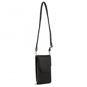 Bolsas Crossbody Pierre Cardin Leather Crossbody Phone Wallet Bag Feminino Pretas | 5796-RDXUA