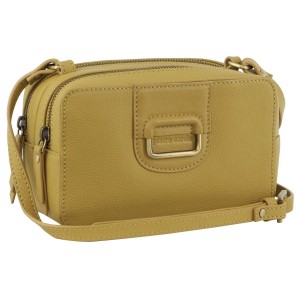 Bolsas Crossbody Pierre Cardin Leather Cross-Body Clutch Feminino Amarelas | 5218-WLESM