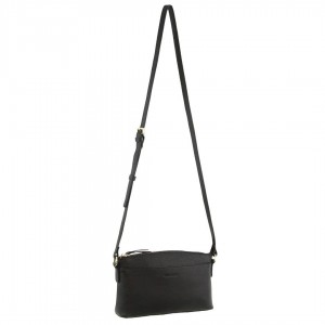 Bolsas Crossbody Pierre Cardin Leather Crossbody Bag Feminino Pretas | 3867-BJDEQ