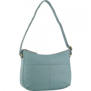 Bolsas Crossbody Pierre Cardin Leather Diamond Pattern Embossed Cross-Body Bag Feminino Azuis | 5637-RAVXB