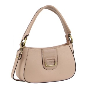 Bolsas Crossbody Pierre Cardin Leather Flap Over Bag Feminino Bege | 1920-BVLWM