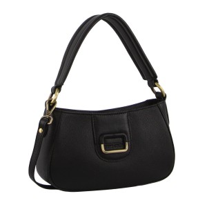Bolsas Crossbody Pierre Cardin Leather Flap Over Bag Feminino Pretas | 9784-OSGDU