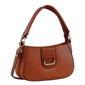Bolsas Crossbody Pierre Cardin Leather Flap Over Bag Feminino Marrom | 4759-MEXCI