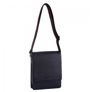 Bolsas Crossbody Pierre Cardin Leather Flap-over Cross-Body Bag Masculino Azul Marinho | 3846-CPDKR