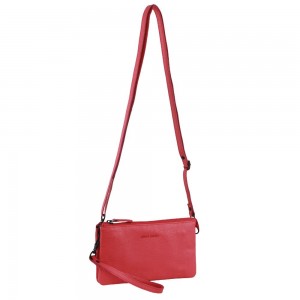 Bolsas Crossbody Pierre Cardin Leather Multiway Cross-Body Bag Feminino Rosa | 4735-UGNYV