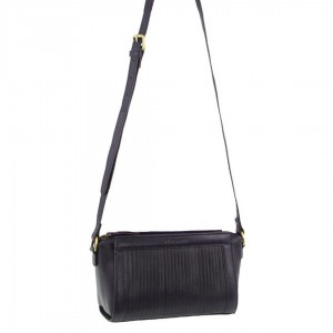 Bolsas Crossbody Pierre Cardin Leather Pleated Design Crossbody Bag Feminino Azul Marinho | 4917-EWPZV