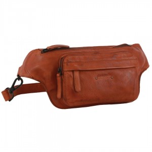 Bolsas Crossbody Pierre Cardin Leather Rustic Belt Bag Feminino Marrom | 5306-WEJHT