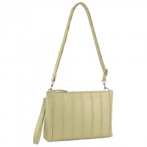 Bolsas Crossbody Pierre Cardin Leather Stitch-design Cross-body Bag Feminino Marrom | 8230-QCLPM