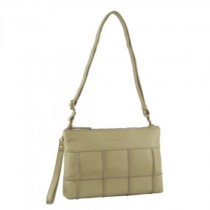 Bolsas Crossbody Pierre Cardin Leather Stitch-design Cross-body Bag Feminino Marrom | 5873-IJQFR