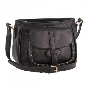 Bolsas Crossbody Pierre Cardin Leather Stud Detail Cross-body Bag Feminino Pretas | 9462-QOVBY