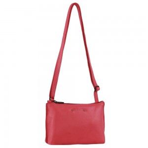 Bolsas Crossbody Pierre Cardin Leather Trendy Cross-Body Bag Feminino Rosa | 9263-DPBUK