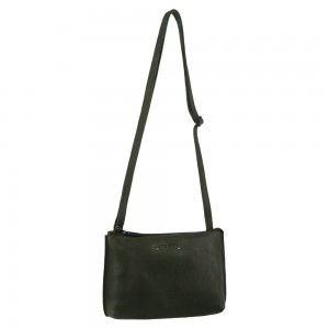 Bolsas Crossbody Pierre Cardin Leather Trendy Cross-Body Bag Feminino Verdes Escuro | 3408-IQDUP