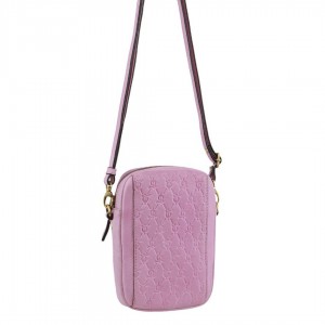 Bolsas Crossbody Pierre Cardin leather Textured Design Phone Bag Feminino Rosa | 1483-TSLVE