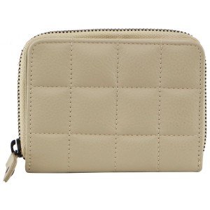 Carteiras Grandes Pierre Cardin Italian Pleated Leather Press Stud Wallet Feminino Cement | 1826-DJLBT