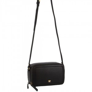 Clutch Pierre Cardin Leather Crossbody Camera Bag Feminino Pretas | 6902-HRZUP