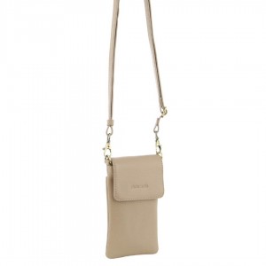 Clutch Pierre Cardin Leather Phone Cross-Body Bag Feminino Douradas | 3189-KXJAY