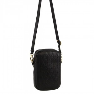 Clutch Pierre Cardin leather Textured Design Phone Bag Feminino Pretas | 5472-YLUCQ