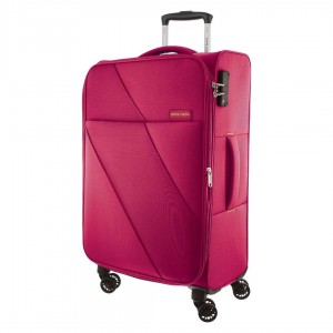 Malas De Viagem Pierre Cardin 78cm LARGE Soft Shell Suitcase Travel Rosa | 3509-PXLVQ