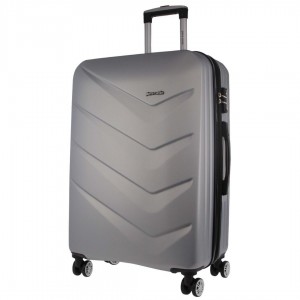 Malas De Viagem Pierre Cardin 80cm LARGE Hard Shell Case Travel Prateadas | 2763-HDXIM