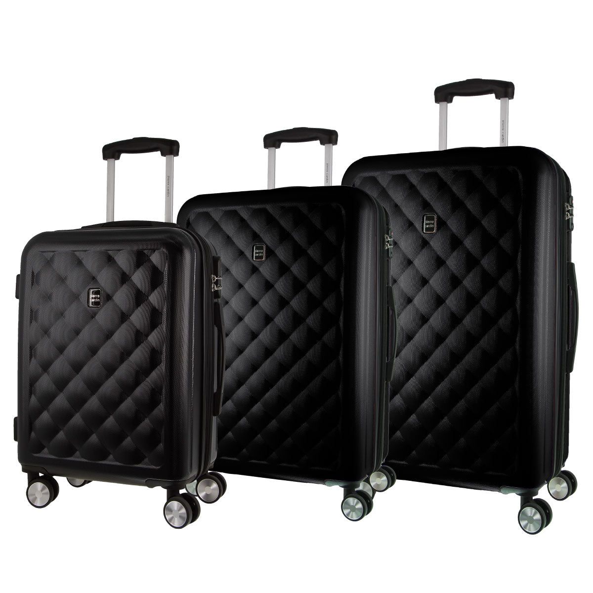 3-Piece Sets Pierre Cardin Hard Shell 3-Piece Luggage Set Travel Pretas | 9817-GEASJ