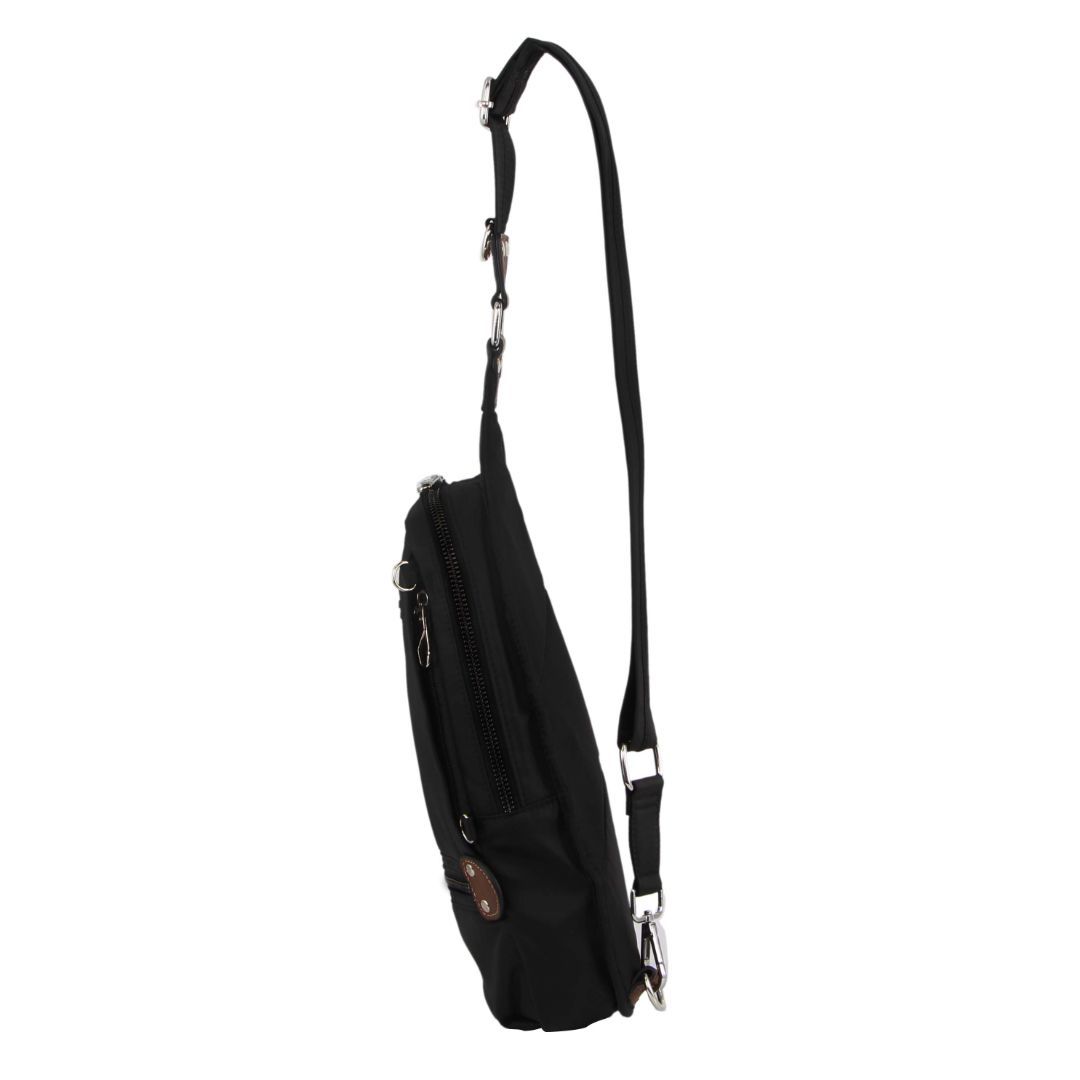 Anti-Theft Range Pierre Cardin Anti-Theft Cross Body Bag Travel Pretas | 6473-NMESA