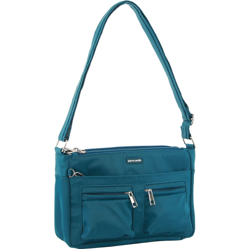 Anti-Theft Range Pierre Cardin Anti-Theft Cross-Body Bag Travel Turquesa | 5967-SPIJB