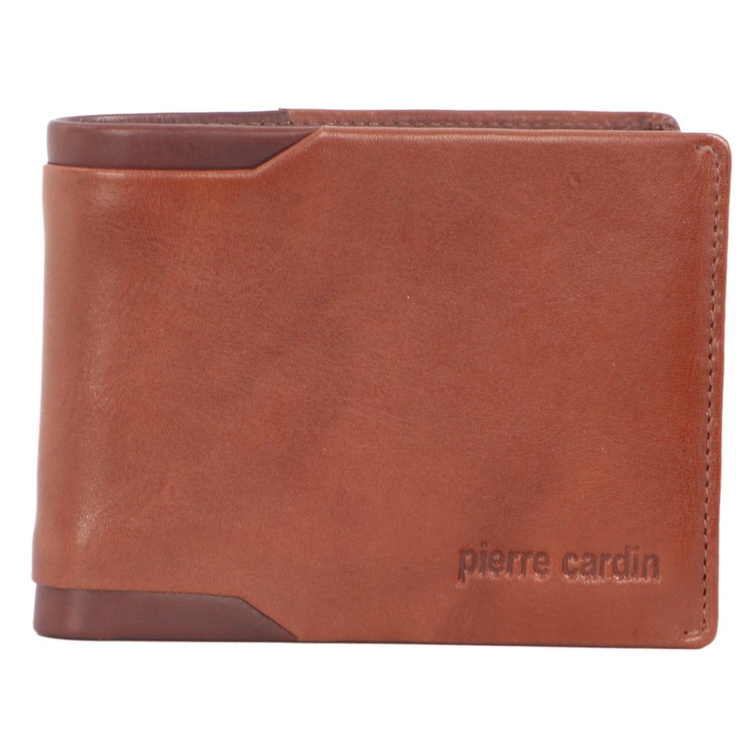 Bi-Fold Wallets Pierre Cardin Leather Bi-Fold Wallet Masculino Pretas | 2951-RFAJD