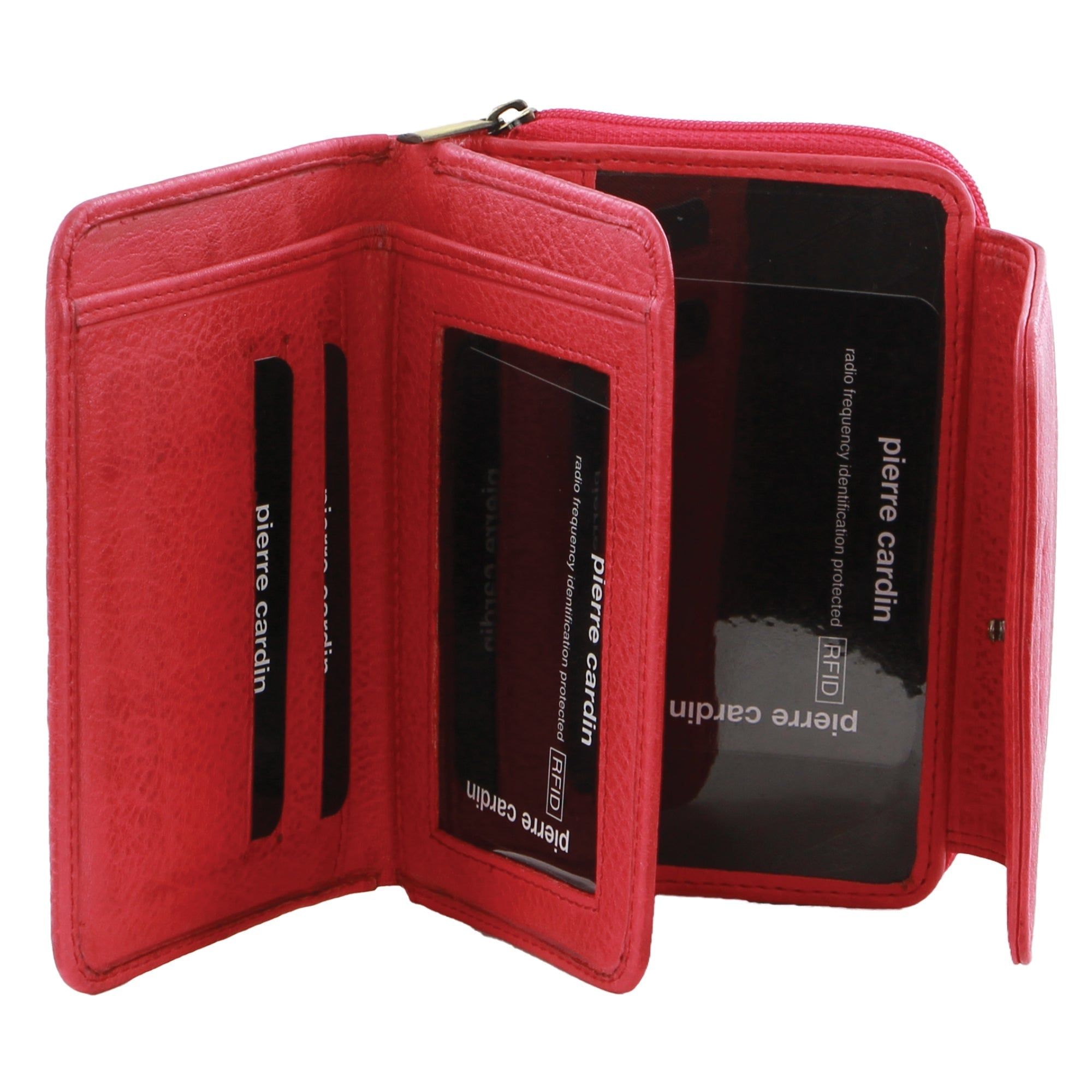 Bi-Fold Wallets Pierre Cardin Leather Compact Bi-Fold Tab Wallet Feminino Rosa | 6374-QGIRS