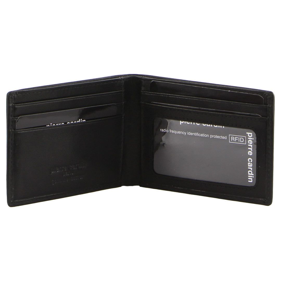 Bi-Fold Wallets Pierre Cardin Leather Slimline Bi-Fold Wallet Masculino Pretas | 2034-KUWNO