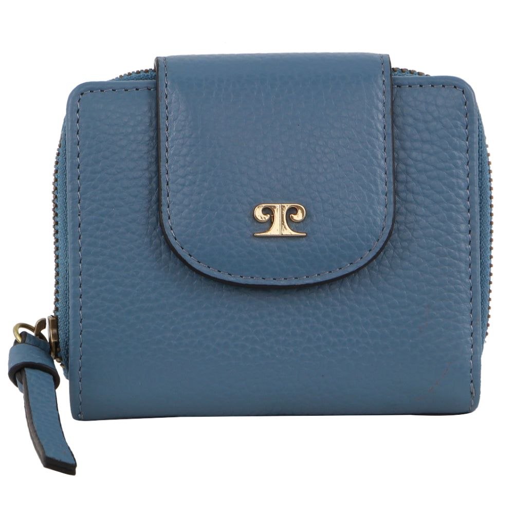 Bi-Fold Wallets Pierre Cardin Leather Tab Bi-Fold Wallet Feminino Jade | 2835-WOVKJ