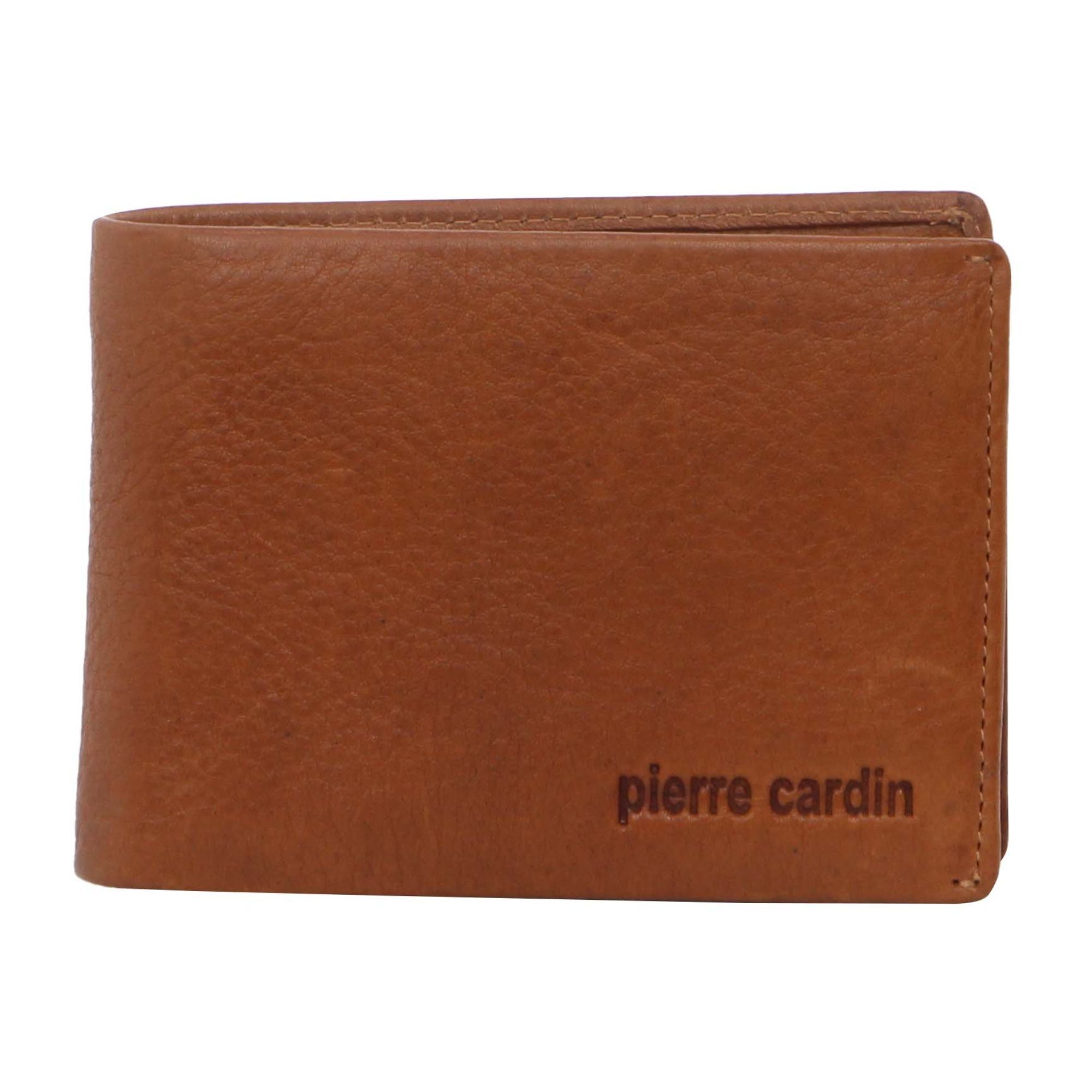 Bi-Fold Wallets Pierre Cardin Rustic Leather Bi-Fold Wallet Masculino Pretas | 3258-DNPRB