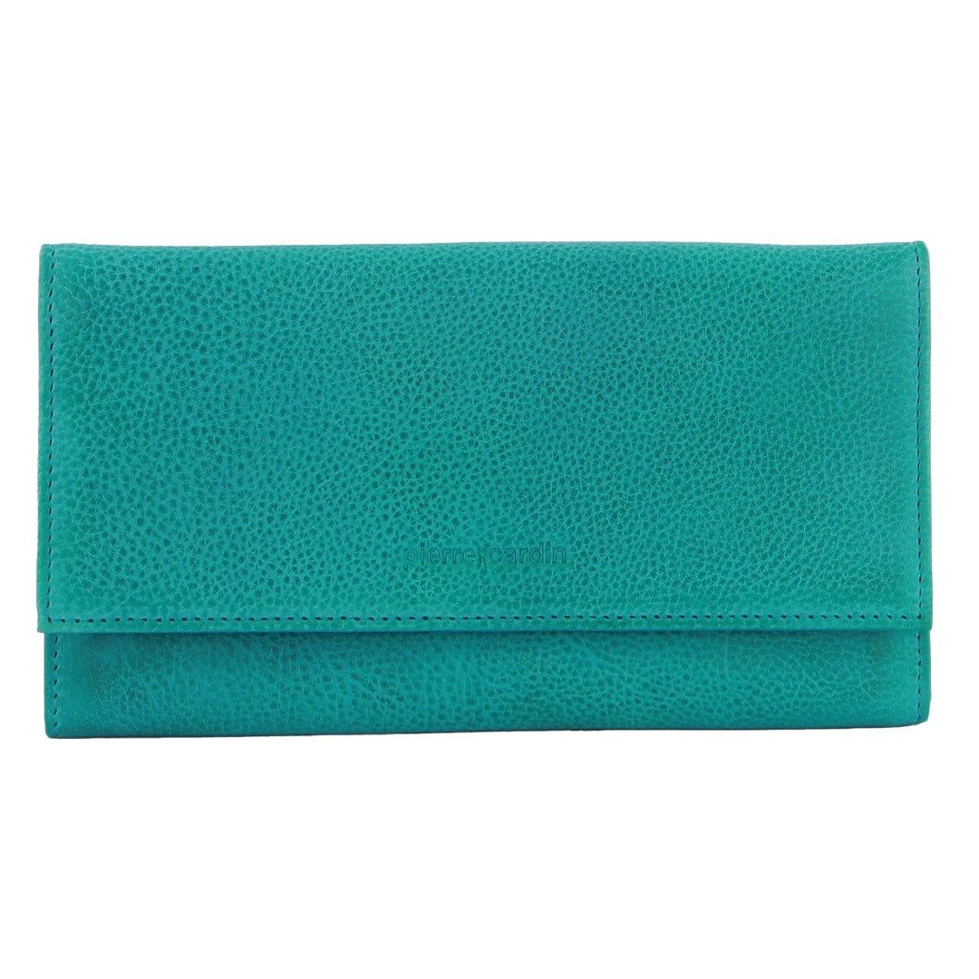 Bi-Fold Wallets Pierre Cardin Rustic Leather Wallet Feminino GrapeLeaf | 3415-JLPVG