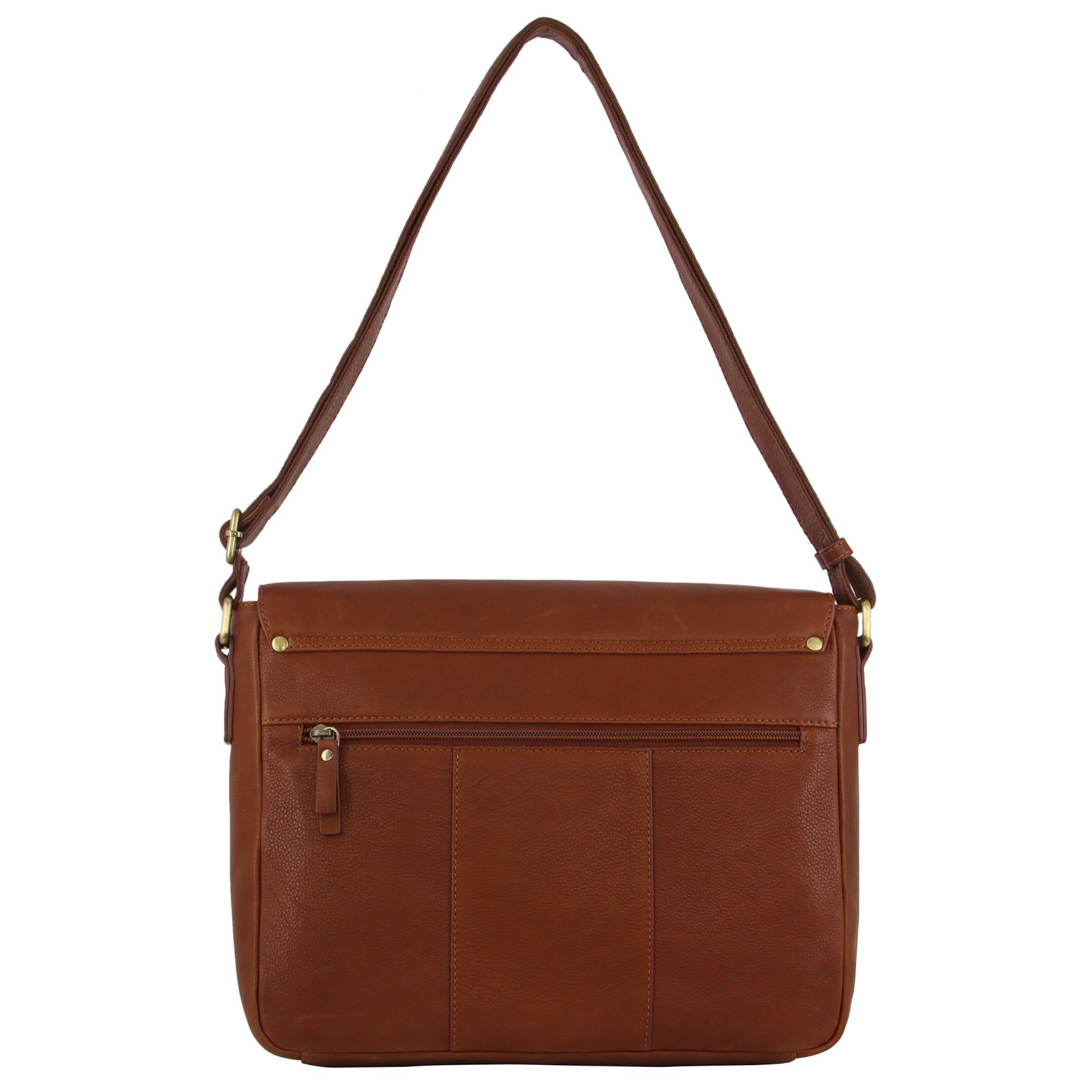 Bolsa Messenger Pierre Cardin Leather Business Satchel Masculino Marrom | 7692-BIPTR